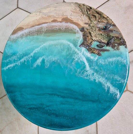 Beach pour coffee table