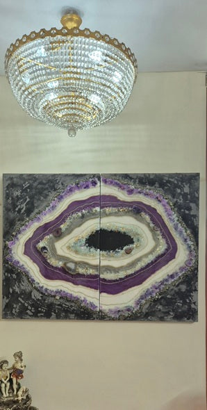 Diptych Geode Wall decor (2 pcs)