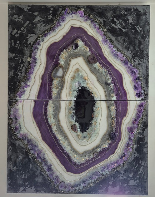 Diptych Geode Wall decor (2 pcs)