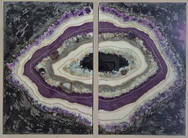 Diptych Geode Wall decor (2 pcs)