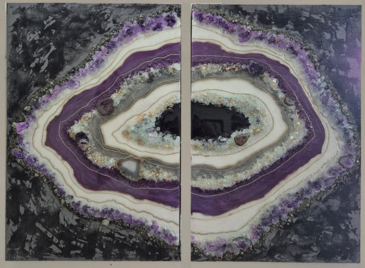Diptych Geode Wall decor (2 pcs)