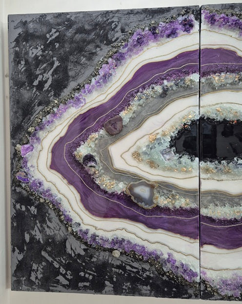 Diptych Geode Wall decor (2 pcs)