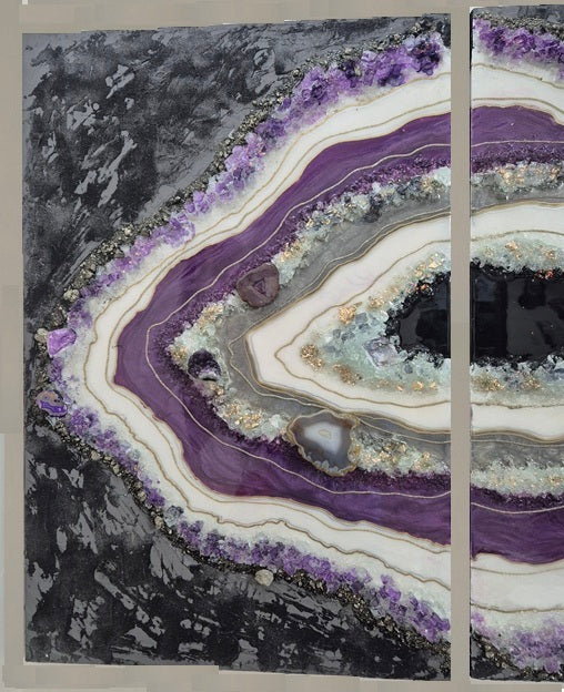 Diptych Geode Wall decor (2 pcs)
